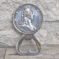Vintage Silver Plated Brass Louis XVI Marie Antoinette Coin Bottle Opener 8.1cm
