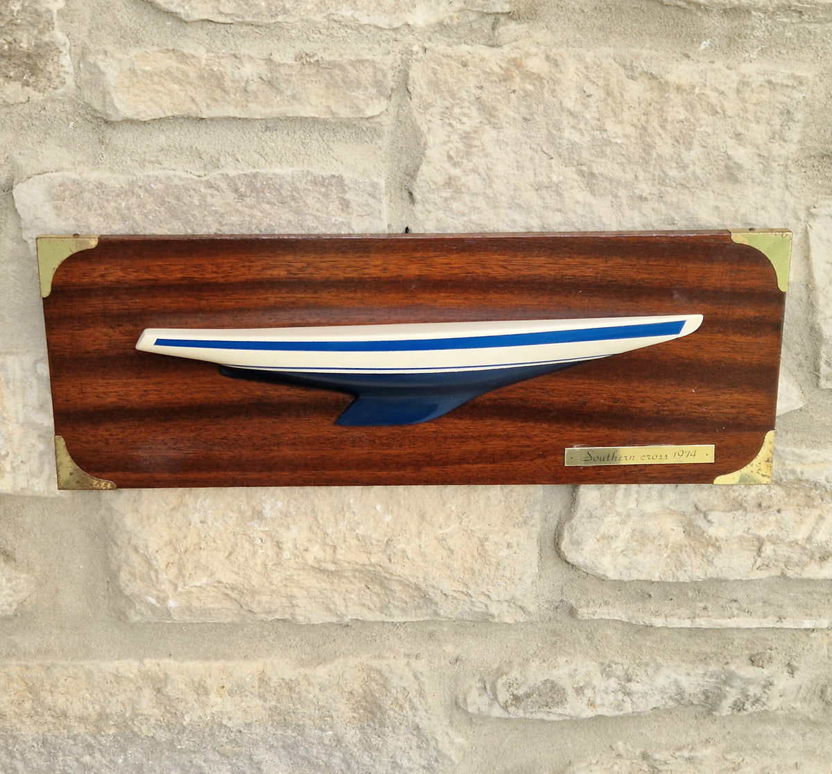 Vintage Limited Edition No 249 Southern Cross 1974 America’s Cup Yacht Half Hull Plaque