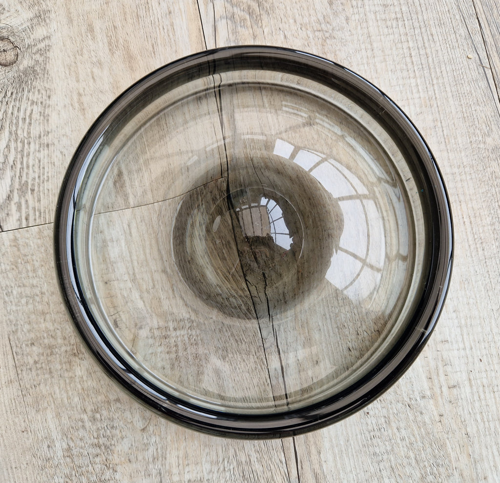 Holmegaard Denmark Art Glass Bowl: Per Lütken 'Fried Egg' Centerpiece