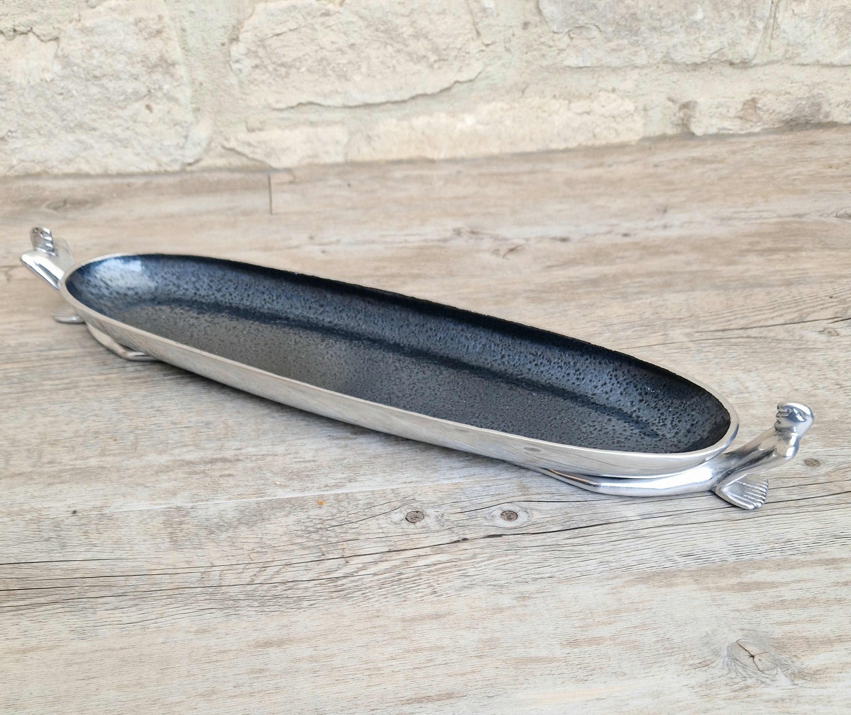Carrol Boyes Medium Canoe Bowl 'At Ease' Vintage Serving Dish 45.5cm