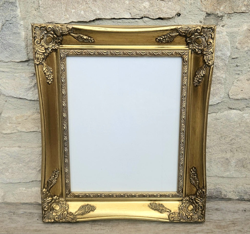 Vintage Gold Baroque Ornate Wall Picture Frame Wood For Picture 10" X 8"