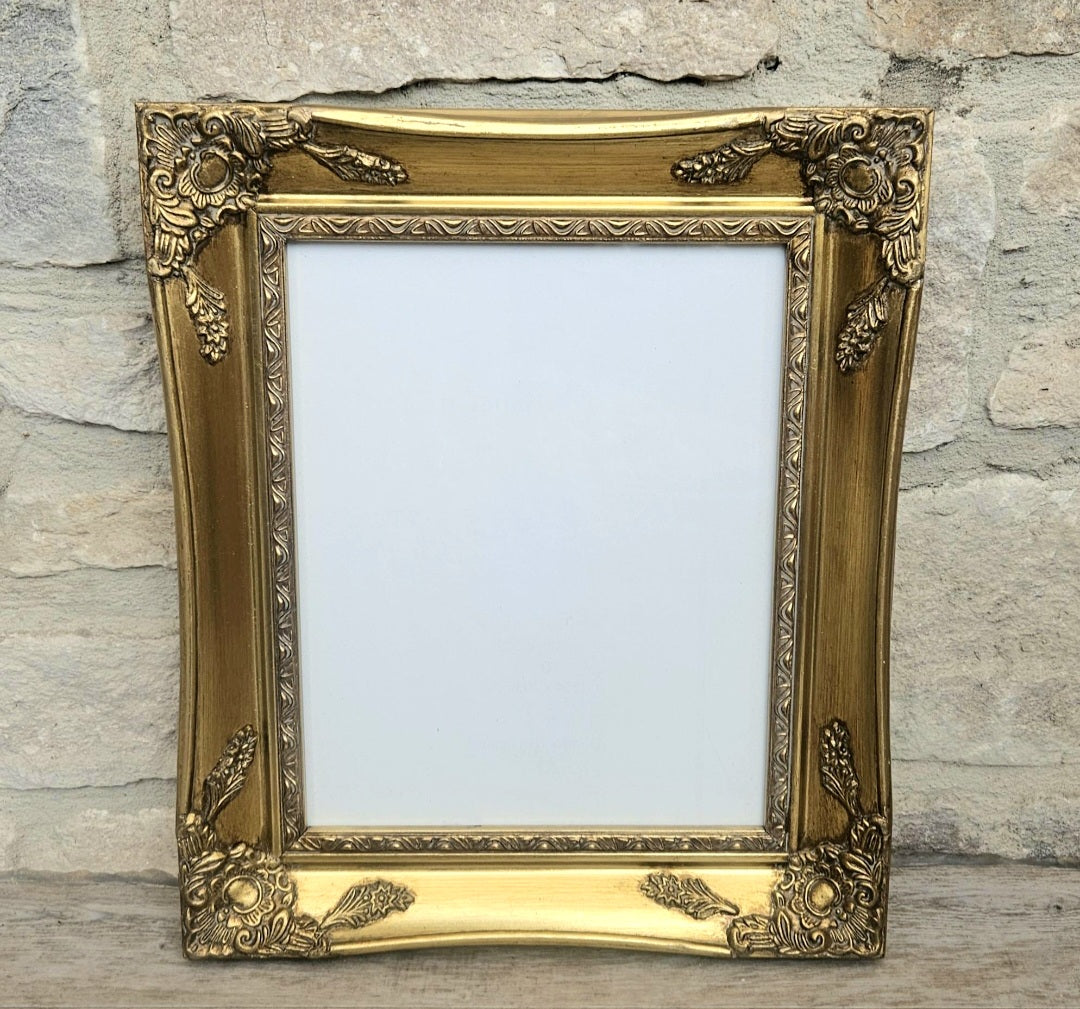 Vintage Gold Baroque Ornate Wall Picture Frame Wood For Picture 10" X 8"