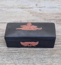 Wedgwood Black Jasperware Terracotta Egyptian Crocodiles Trinket Box