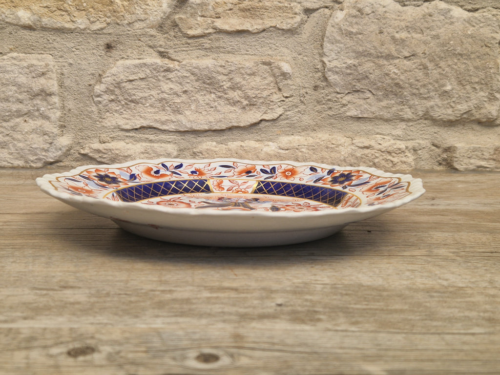 Antique 1820 Hicks Meigh Ironstone Imari Plate 26cm Stone China Pattern 13