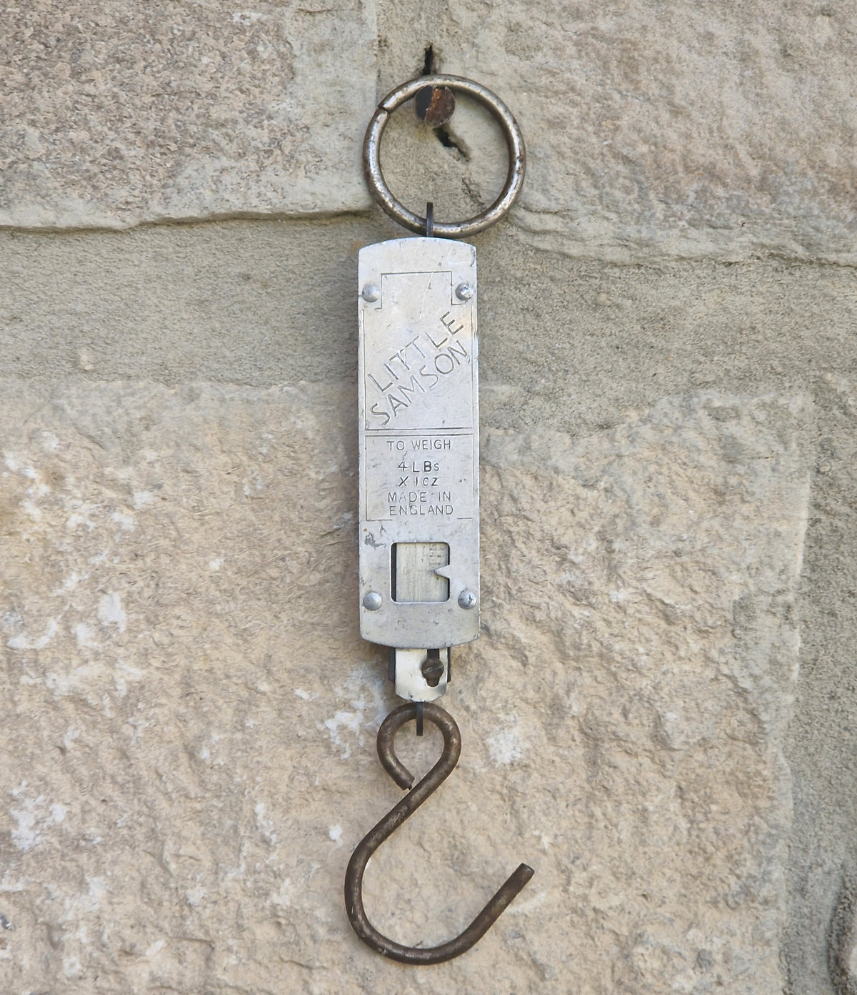 Vintage Salter Little Samson Pocket Scale Hanging Spring Balance Fishing Scales Made England