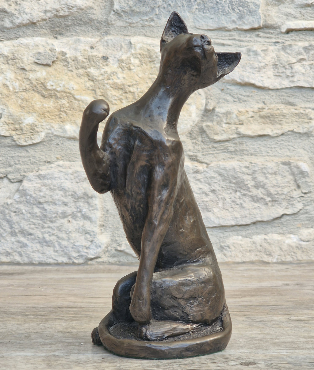 Rare Paul Jenkins Frith Sculpture Tango Cat Cold Cast Bronze Figurine 21cm Perfect Condition