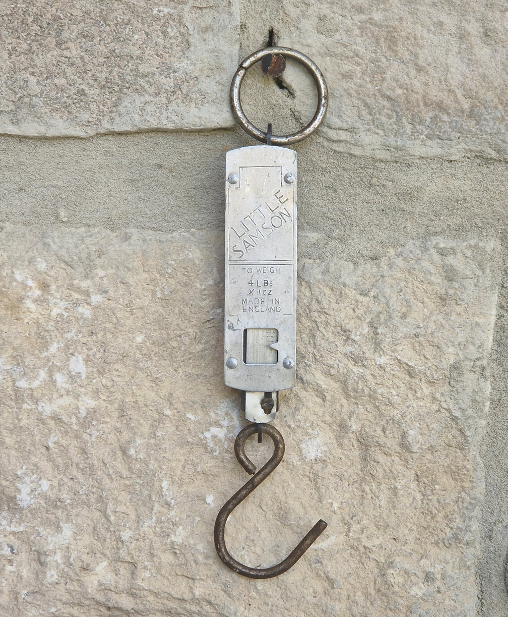Vintage Salter Little Samson Pocket Scale Hanging Spring Balance Fishing Scales Made England