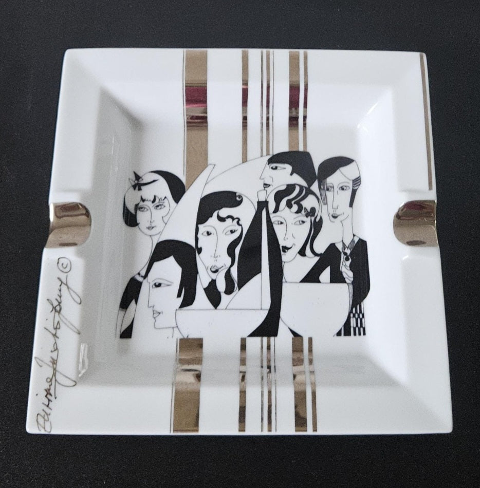 Vintage Coffee Table Ashtray: Darlings Creation Trinket Dish Vintage EnzArt Limoges