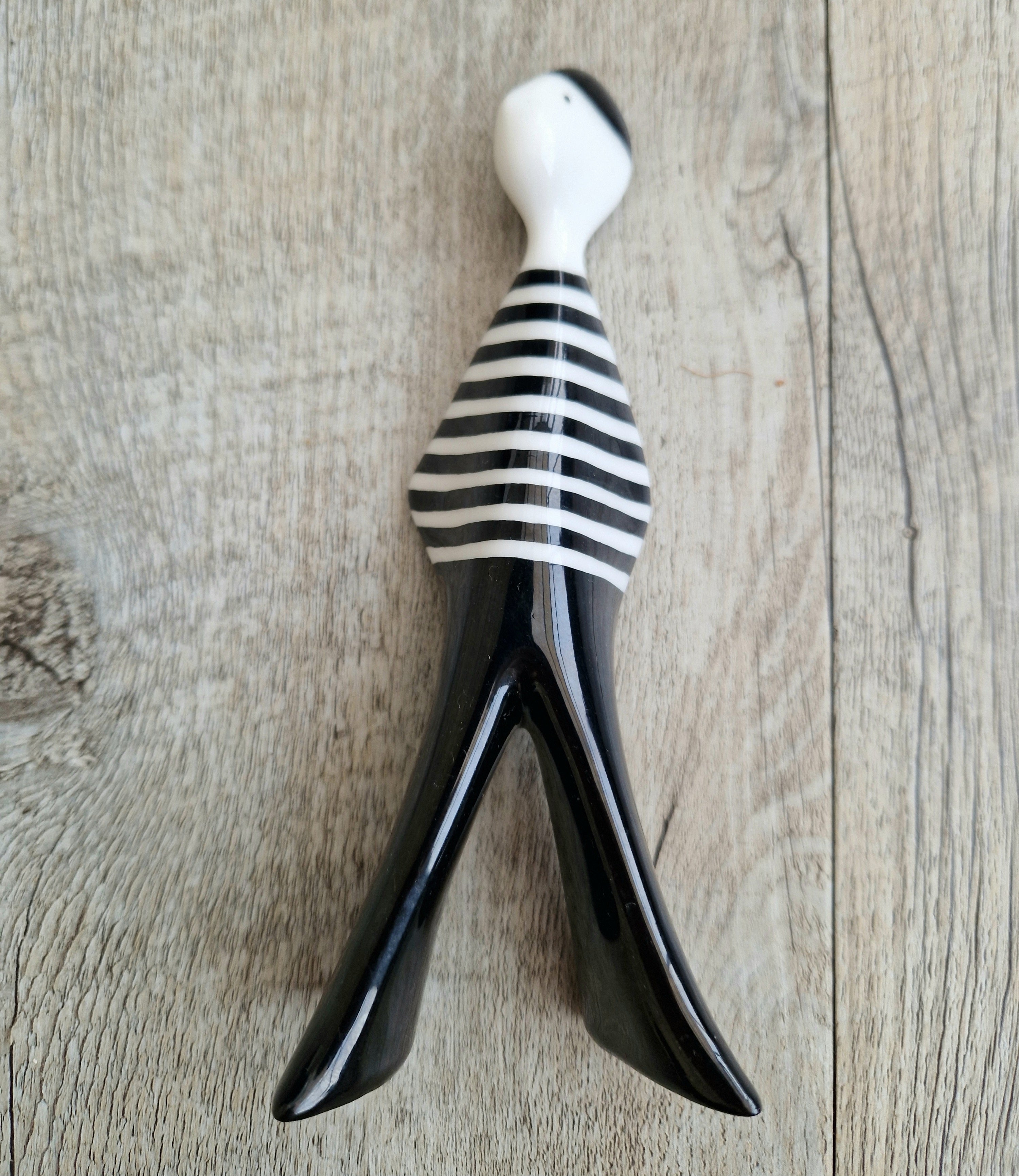 Lubomir Tomaszewski Ćmielów Fine Porcelain 'Felek Marynaz' Black & White Stripe Sailor Figure