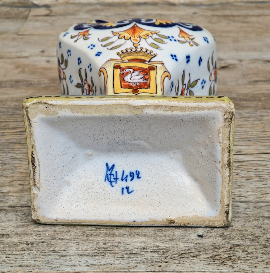 Geo Martel Faience Tulip Vase: Boulogne Sur Mer Art Nouveau Ceramic