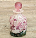 Isle Of Wight Glass Perfume Bottle, Lilac Flower Garden, Michael & Elizabeth Harris