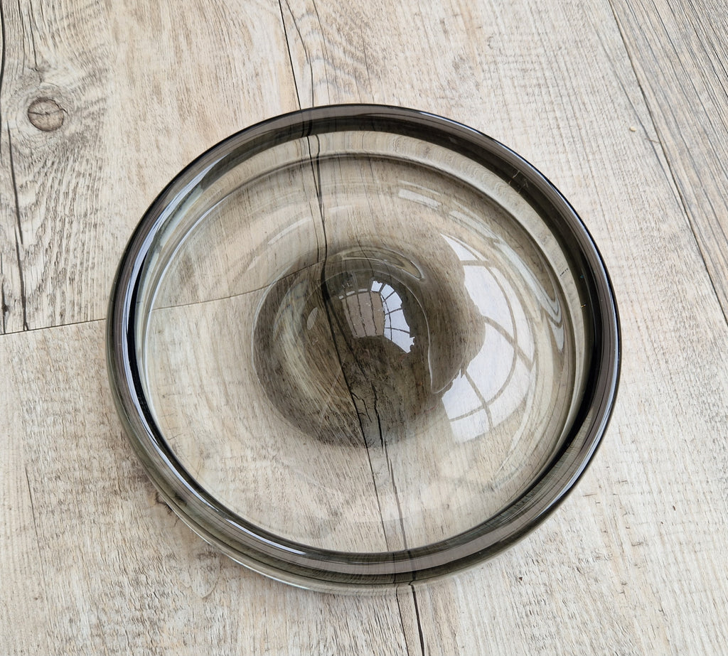 Holmegaard Denmark Art Glass Bowl: Per Lütken 'Fried Egg' Centerpiece