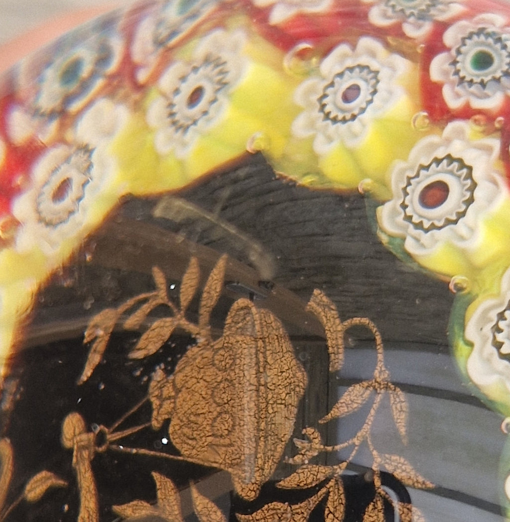Libra Astrological Murano Art Glass Paperweight Ferro & Lazzarini 1980 Italy
