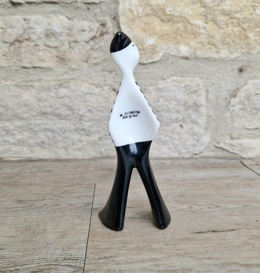 Lubomir Tomaszewski Ćmielów Fine Porcelain 'Felek Marynaz' Black & White Stripe Sailor Figure