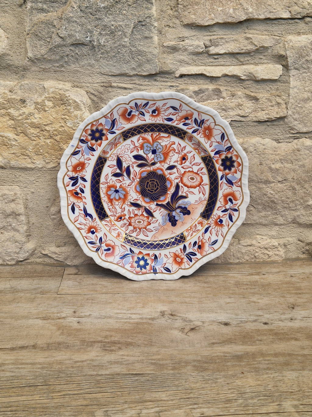 Antique 1820 Hicks Meigh Ironstone Imari Plate 26cm Stone China Pattern 13