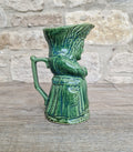 Antique Majolica Toby Jug: 19th Century English Lady Toper