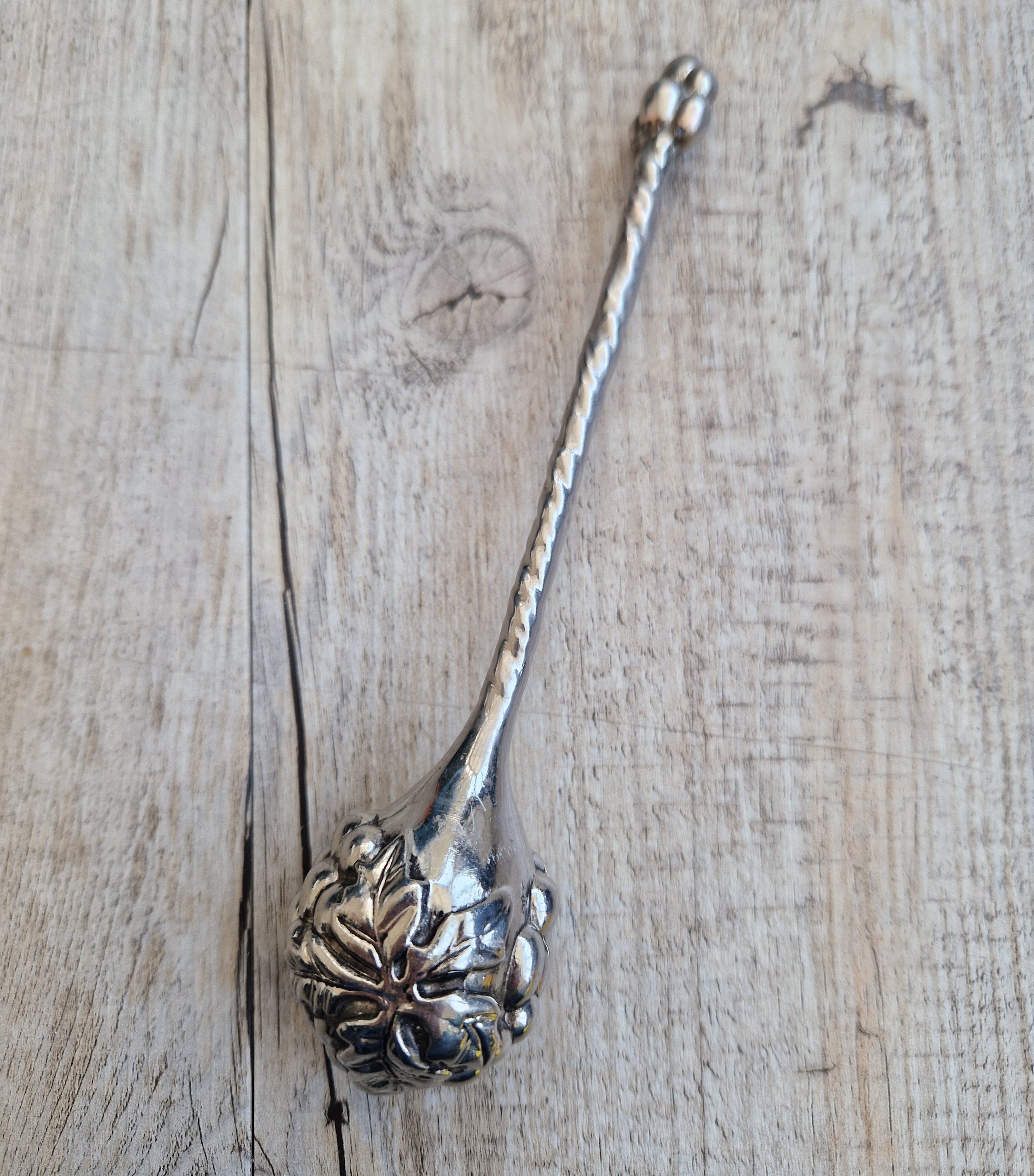 Vintage Silver Plated Silea Bunch of Grapes Style Champagne Bubble Keeper