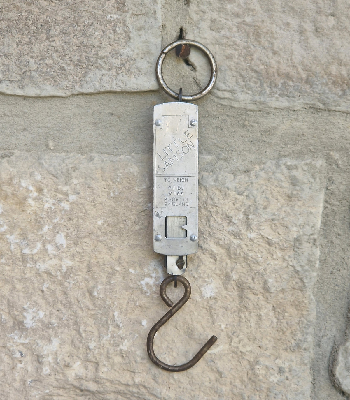 Vintage Salter Little Samson Pocket Scale Hanging Spring Balance Fishing Scales Made England