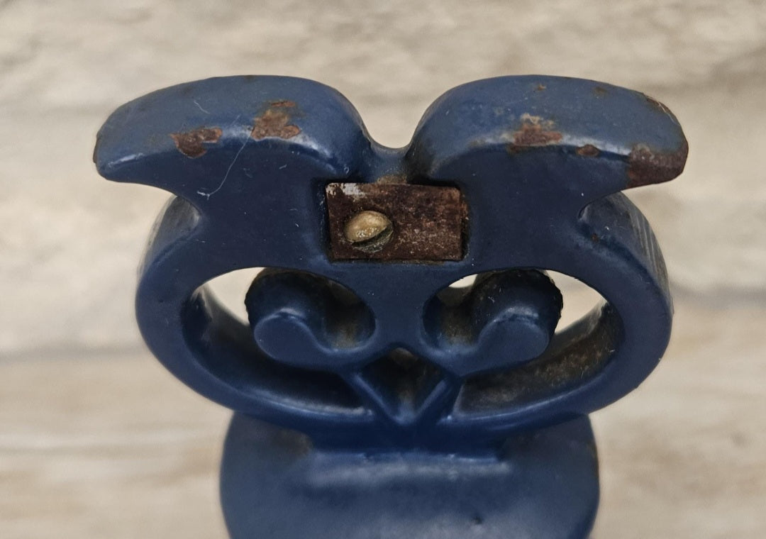 Vintage Robert Welch Victor Cast Iron Owl String Dispenser Blue Kitchen Decor