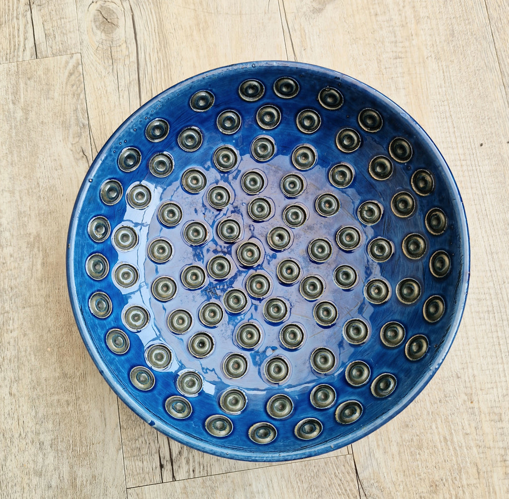 Bitossi for Rosenthal Netter: Mid-Century Blue Ceramic Bowl by Aldo Londi