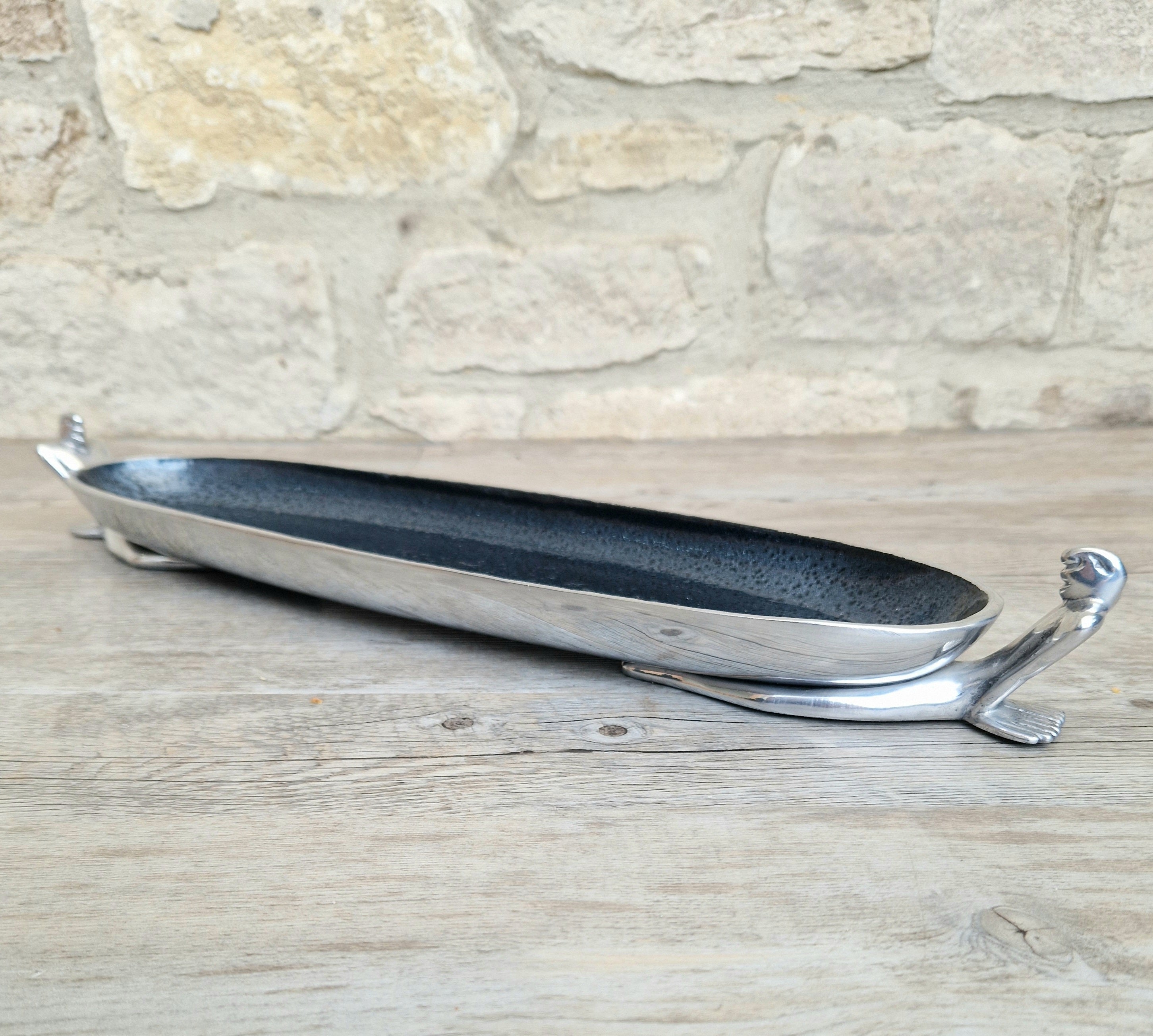 Carrol Boyes Medium Canoe Bowl 'At Ease' Vintage Serving Dish 45.5cm