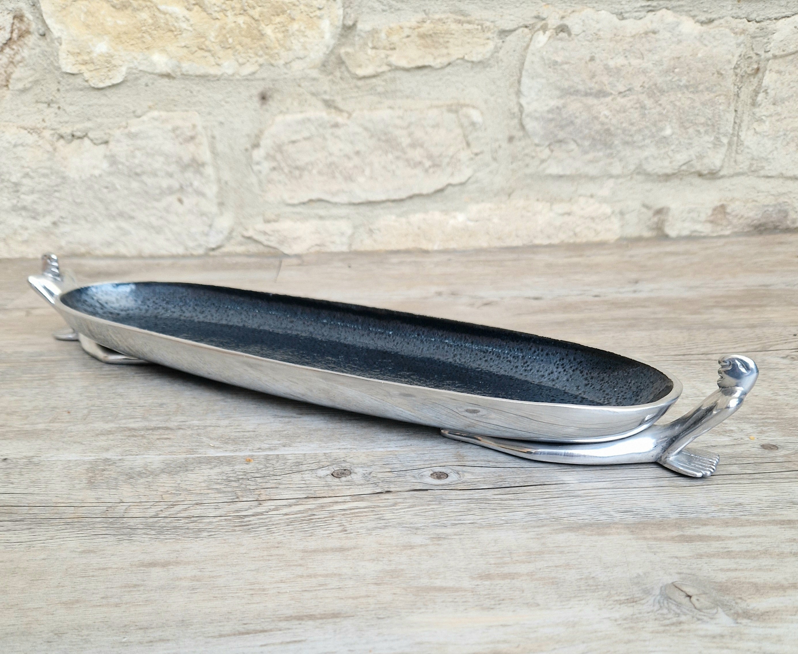 Carrol Boyes Medium Canoe Bowl 'At Ease' Vintage Serving Dish 45.5cm
