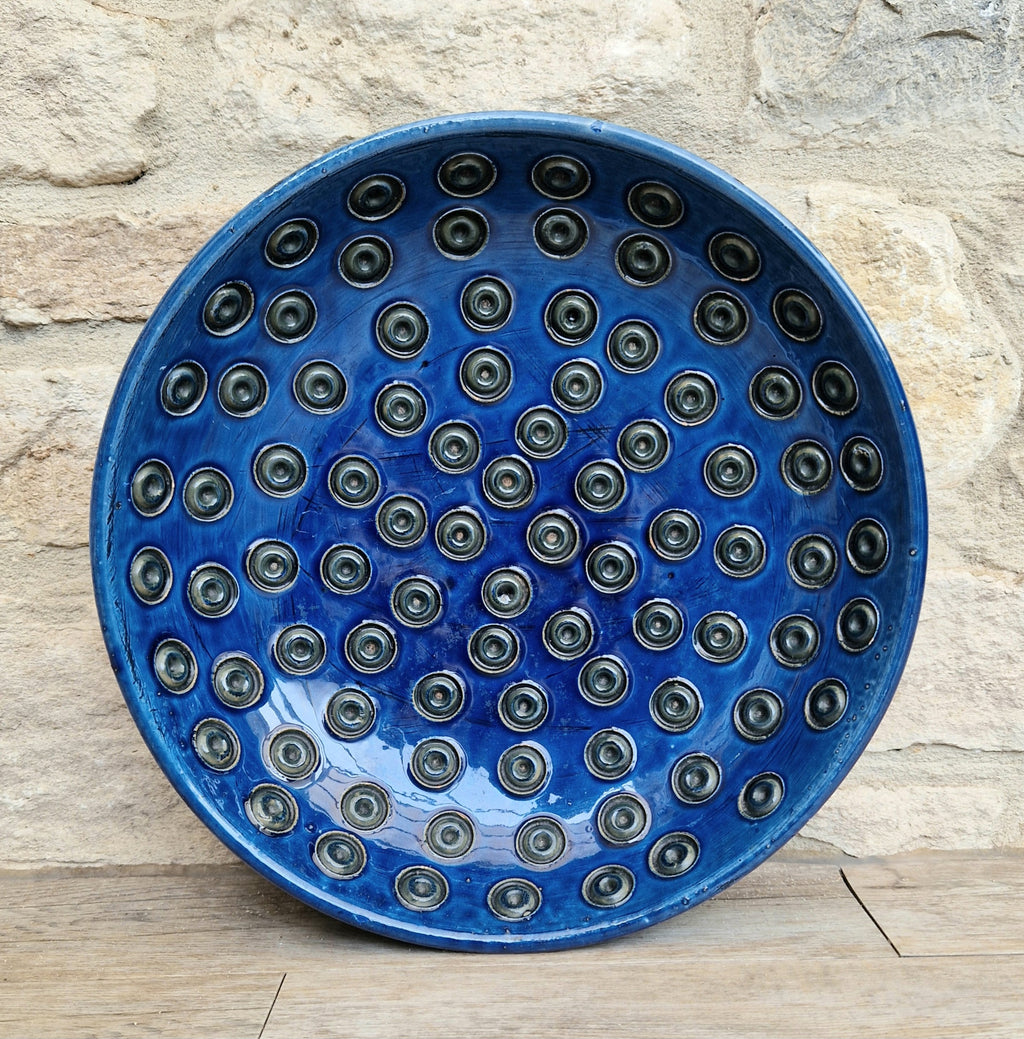 Bitossi for Rosenthal Netter: Mid-Century Blue Ceramic Bowl by Aldo Londi
