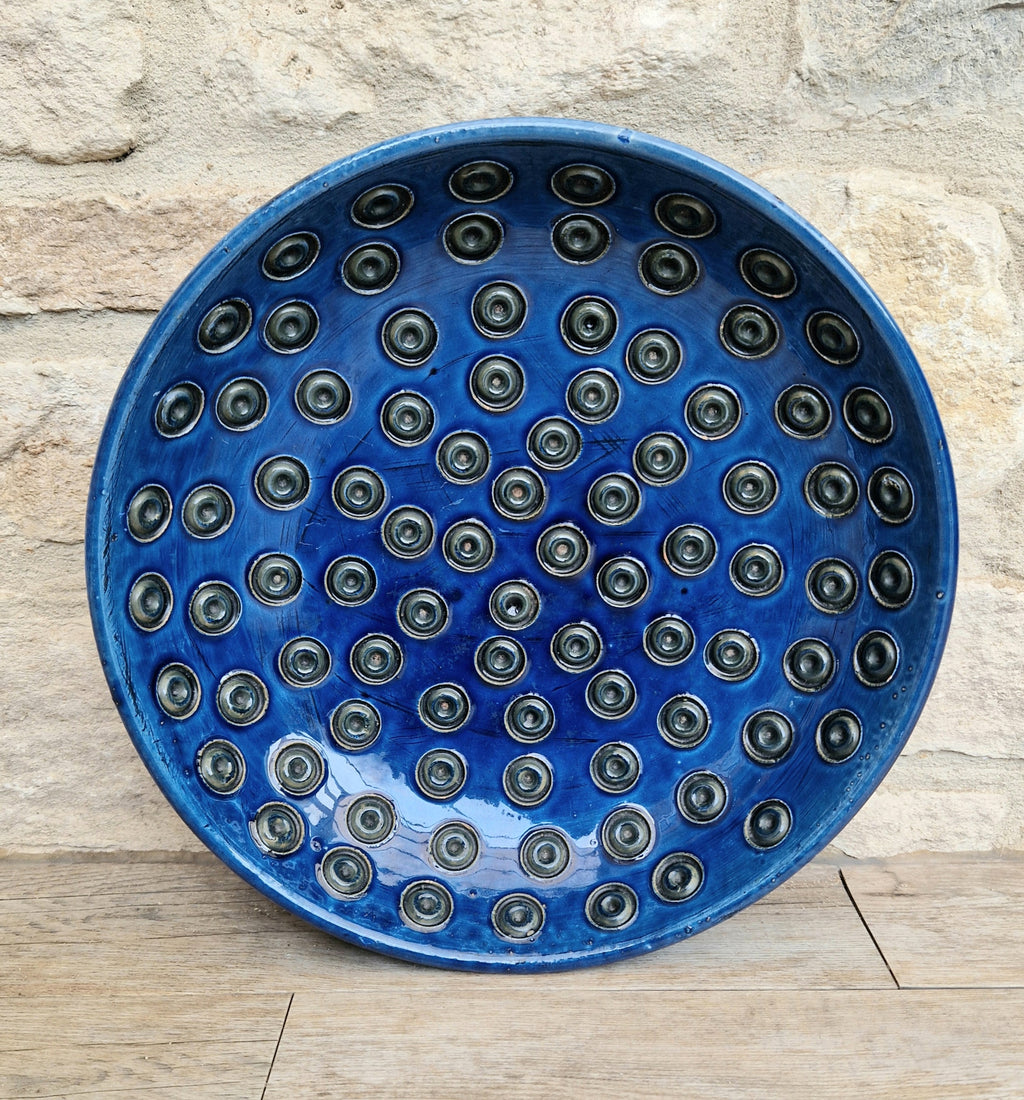 Bitossi for Rosenthal Netter: Mid-Century Blue Ceramic Bowl by Aldo Londi