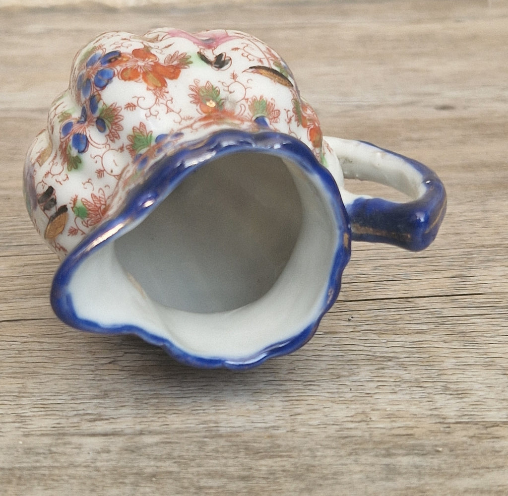 Small Antique Japanese Decorative Ceramic Creamer Jug