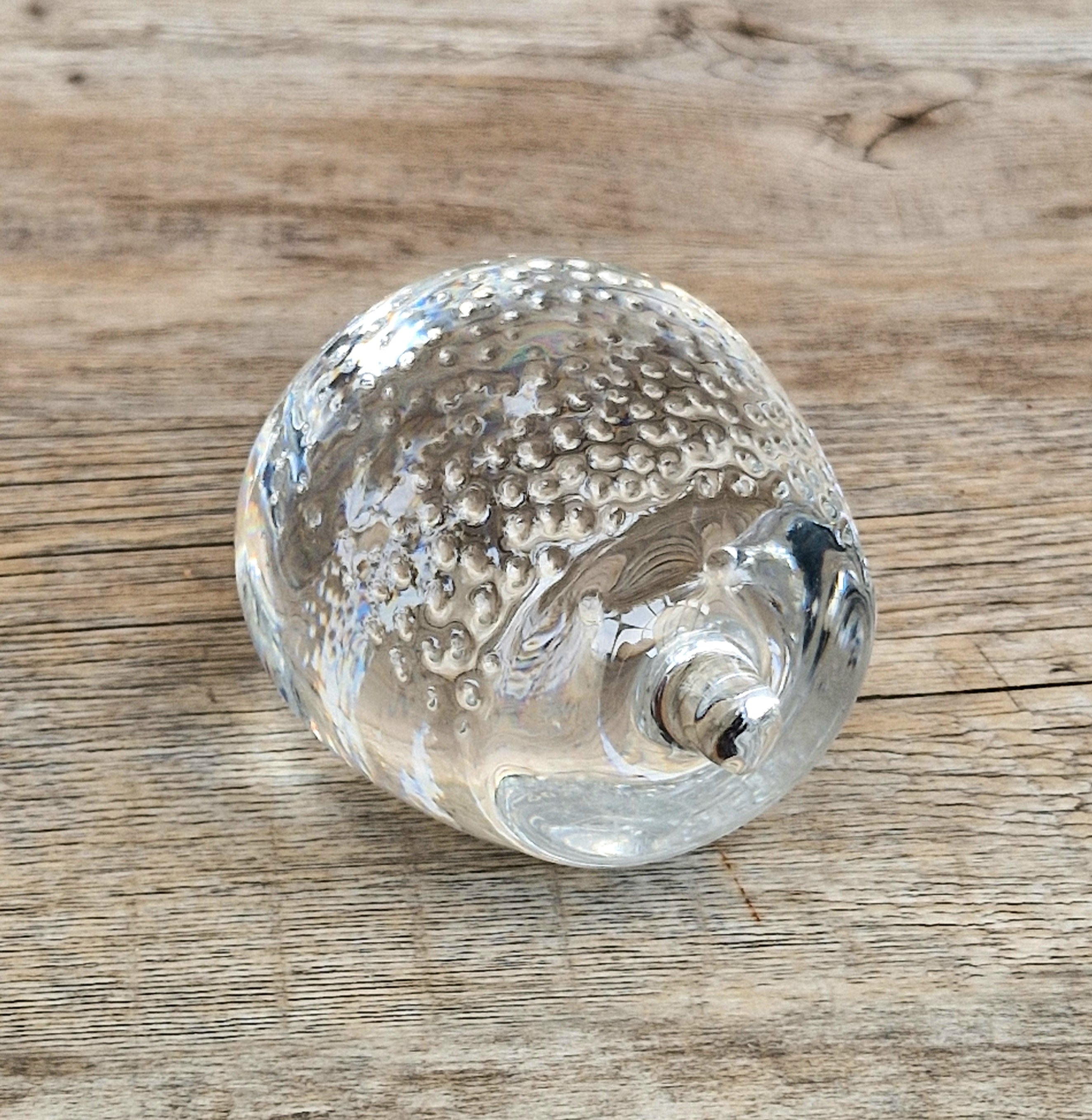 Holmegaard Art Glass Hedgehog Figurine Ornament Rare Mid Century Vintage Denmark