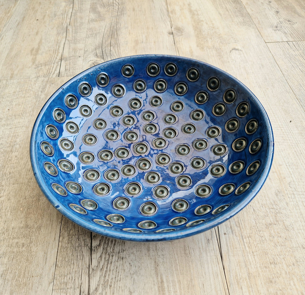 Bitossi for Rosenthal Netter: Mid-Century Blue Ceramic Bowl by Aldo Londi